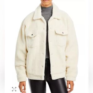 Anine Bing Cream Teddy Jacket